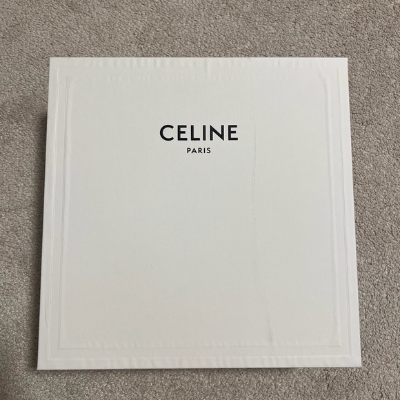 Celine logo white black empty box for bag with tissue decoration storage - Picture 4 of 14